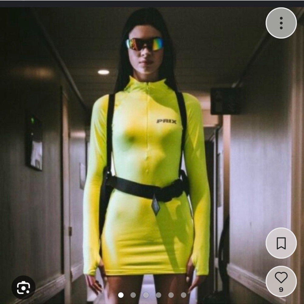 Prix Workshop Neon Green Dress